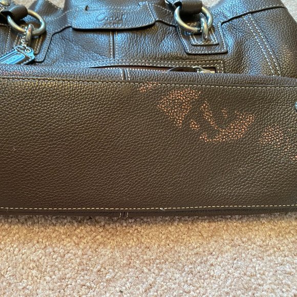 Coach F14682 Penelope Large Brown Leather Shopper Handbag - Picture 9 of 9